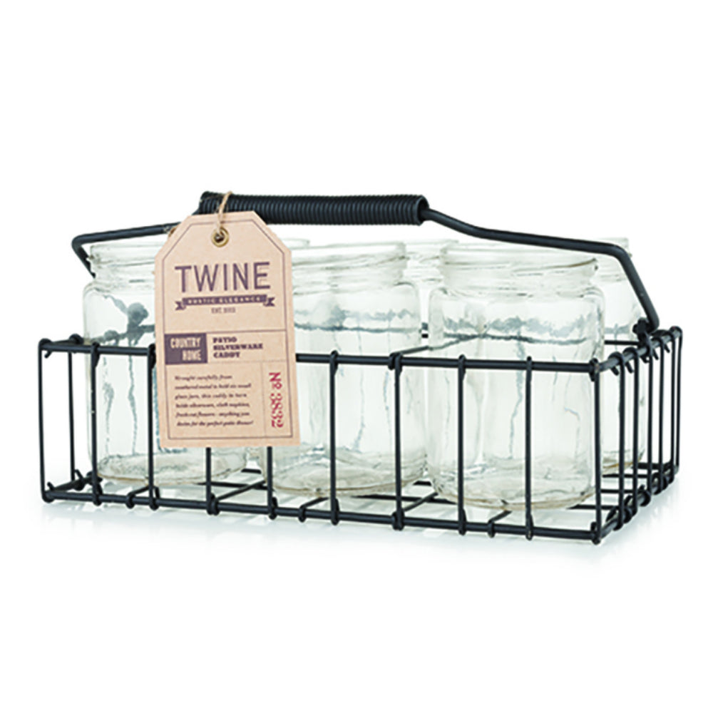 Twine 3832 Silverware Caddy, Black