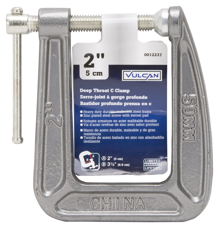 Vulcan 38-123 Deep Throat C-Clamp, 2 In