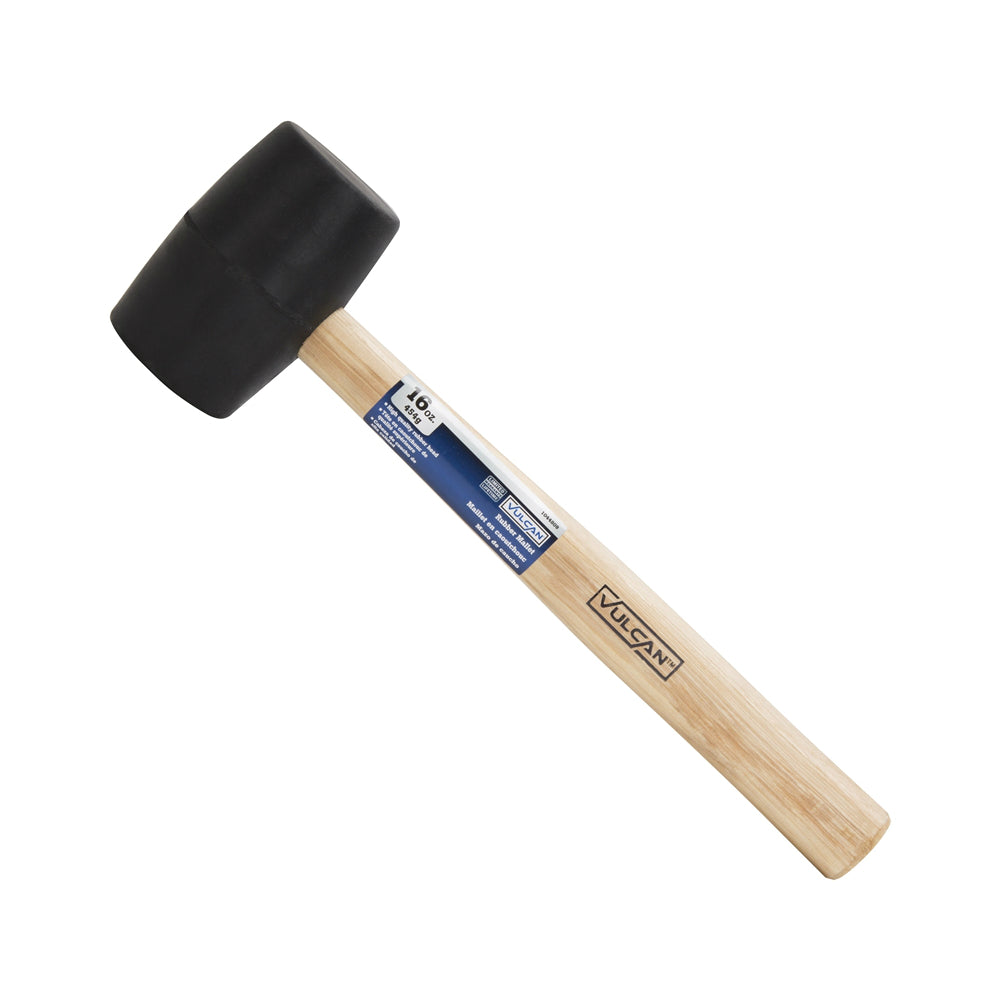 Vulcan JL24116 Wood Handle Rubber Mallet, 16 Oz