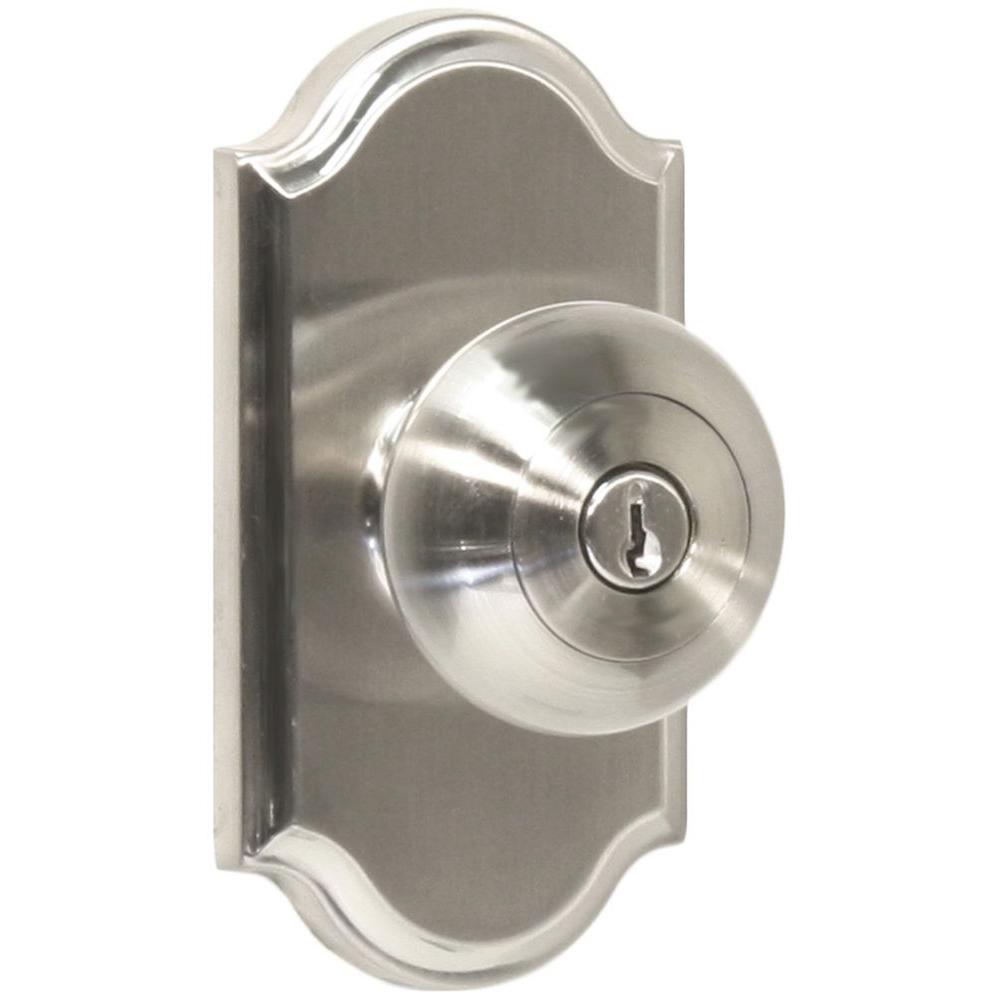 Weslock 01740ININSL23 Impresa Entry Door Knob, Satin Nickel
