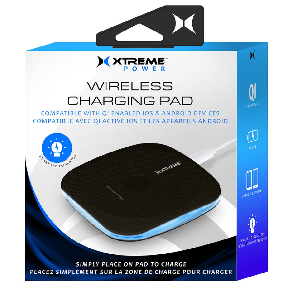 Xtreme XWC8-1005-BLK Wireless Charging Pad, Black
