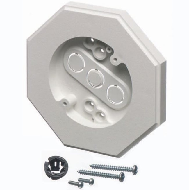 Siding Mounting PVC Kit, White, low price, lighting goods & supplies