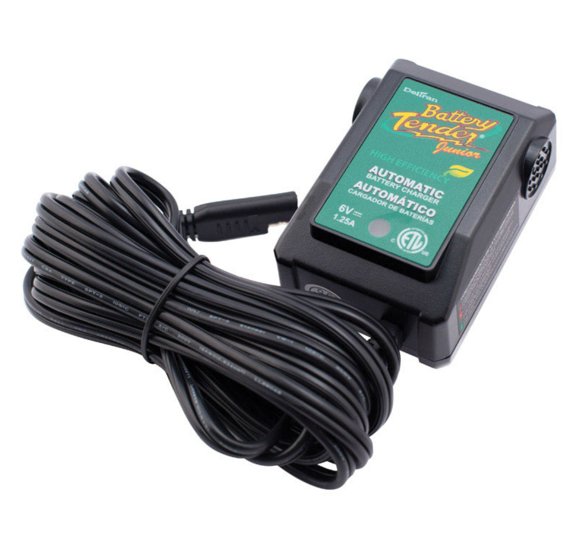 Battery Tender 022-0196 Junior High Efficiency Battery Charger, 6 Volt