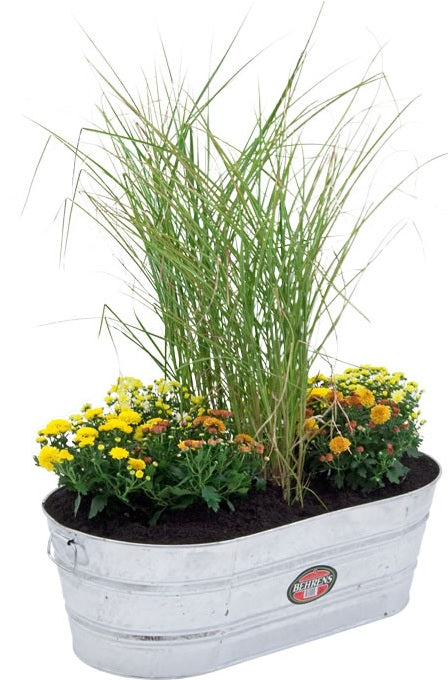 Behrens 1-OV Hot Dipped Steel Oval Tub, 7.5 Gallon