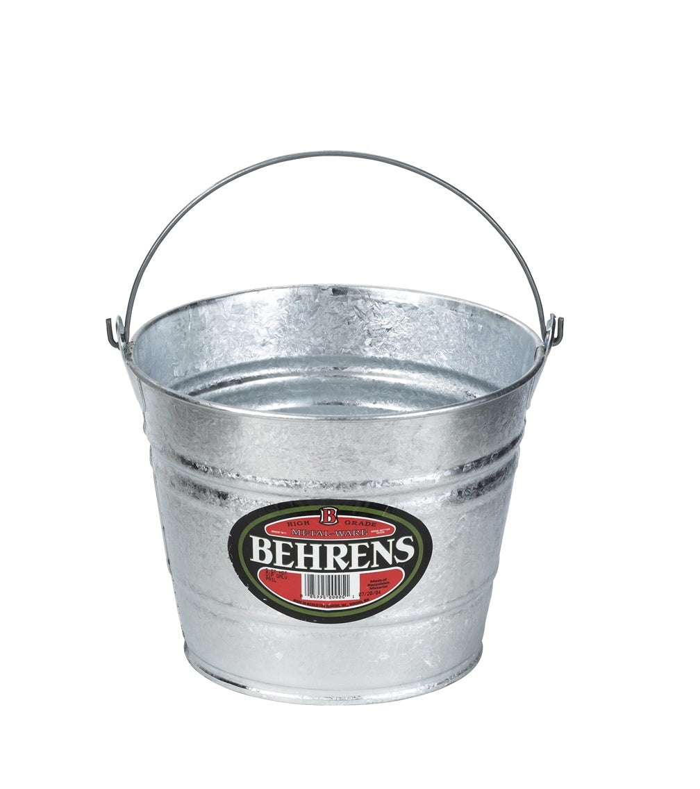 Behrens 1208 Water Bucket, 8 Quart Capacity, Steel
