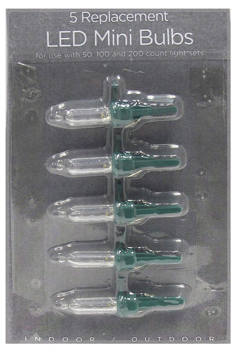 Celebrations 11220-71 Traditional Mini LED Replacement Bulbs, Cool White