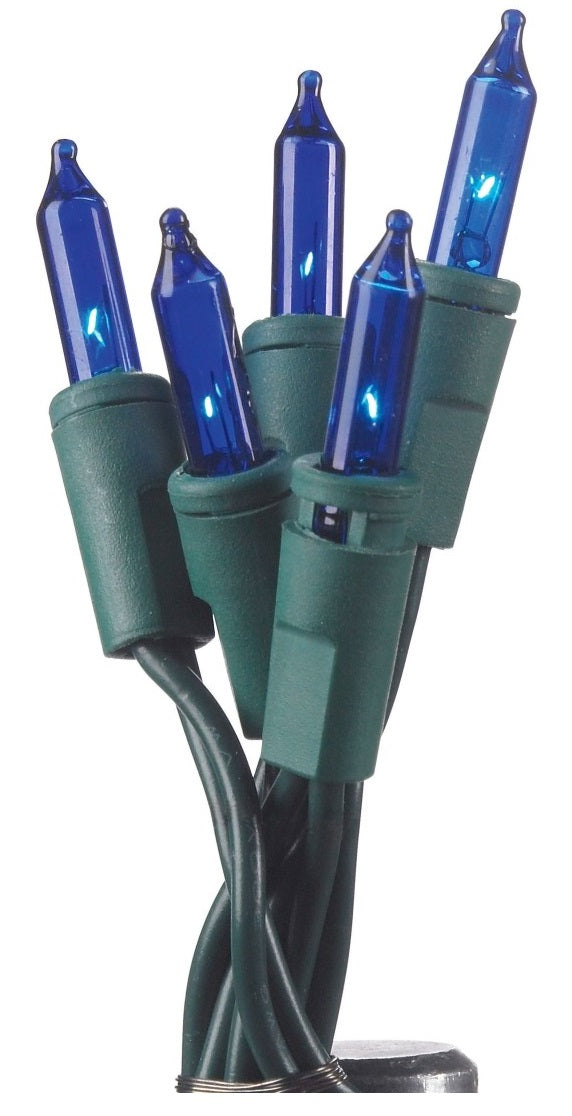 Celebrations 4004-71 Mini Light Set, 22.5', 100 Blue Lights