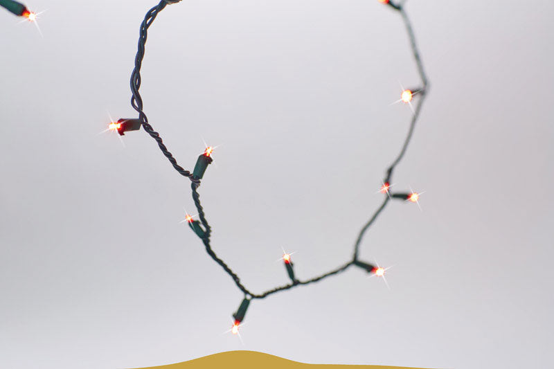 Celebrations 47622-71 Micro LED Light Set, 16', 50 Red Lights