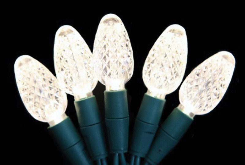 Celebrations 5S050S-C60130AC LED C6 Platinum Light Set On A Reel,  24-1/2 feet