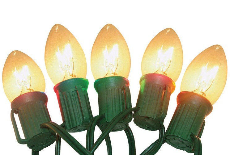 Celebrations C42G4111 C9 Outdoor Light Set, 25', Clear Lights