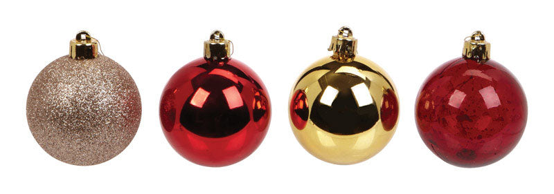 Decoris 23619 Shatterproof Ornaments, 60 MM
