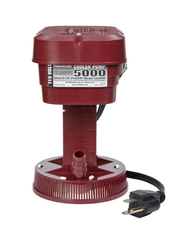 Dial 1055 Economy Ul5000 Pump, 115 V, 225 GPH, Red