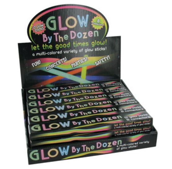 DM Merchandising GLO-DZN Glow Sticks, 12 CT