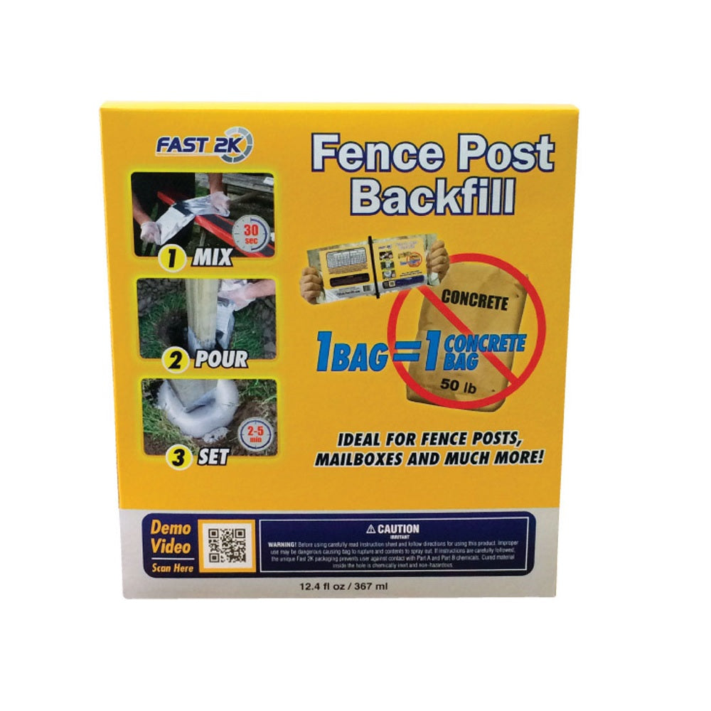Fast 2K 254-9.4-S Fence Post Backfill, 12.4 Oz