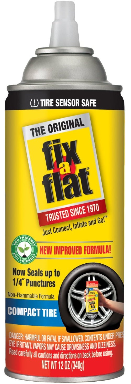 Fix-A-Flat S60410 Aerosol Tire Inflator, 12 Oz