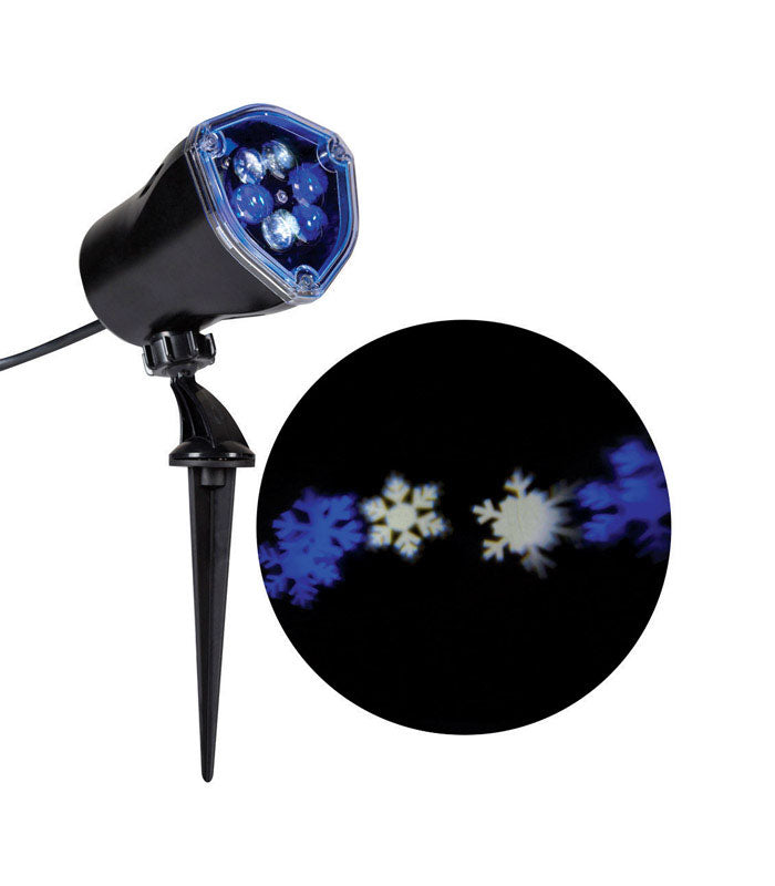 Gemmy 37405 Light Show Christmas Snowflurry LED Lights, Blue/White
