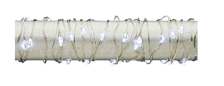 Gerson 36900 Cool White Decorative String Lights, 60"