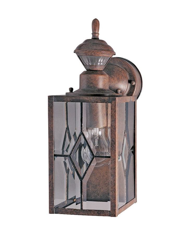 Heath Zenith HZ-4151-BR1 Motion Sensor Mission Lantern, Rustic Brown