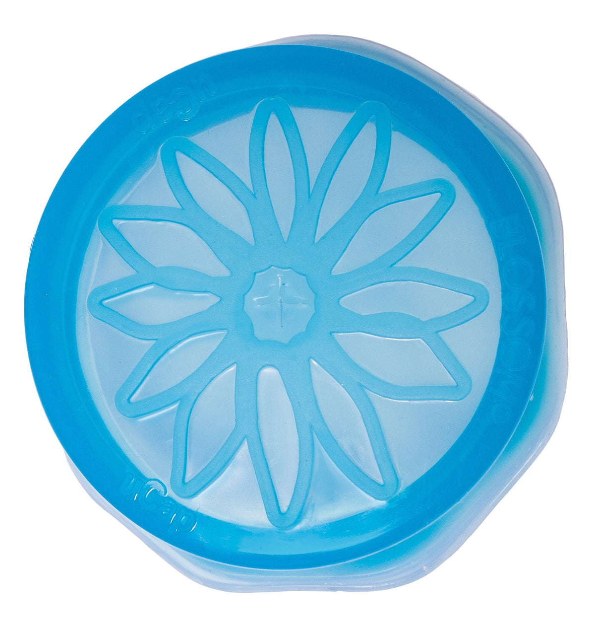 HIC 16828 Blossom Sipping uCaps For Mason Jar, Blue, Set of 4