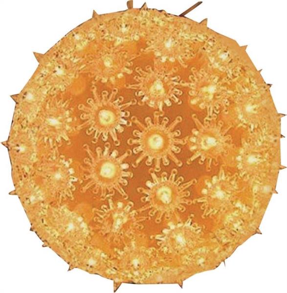 Holiday Basix 60963 Christmas Decor Pre-Lit Holiday Ball, 7" H, Clear