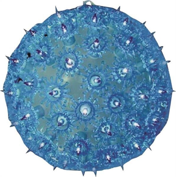 Holiday Basix 60967 Pre Lit Christmas Ornament Ball, Blue, 7"