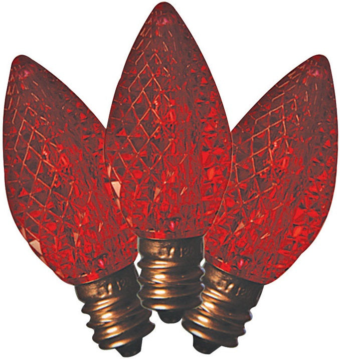 Holiday Bright Lights BU25LEDFC7-TRDA C7 SMD LED Replacement Bulb, Red