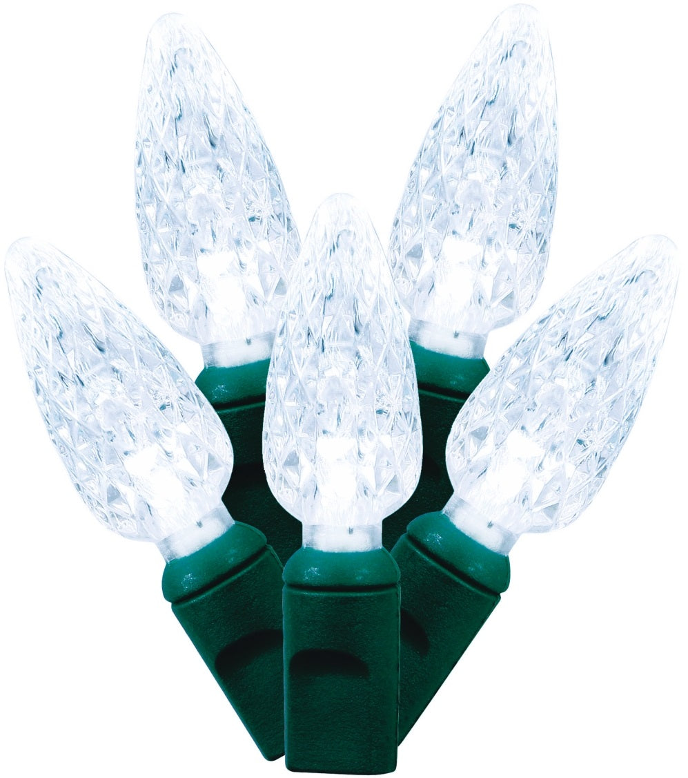 Holiday Bright Lights LEDBX-C650-PW6 Christmas Lights, Pure White, 25.5' L