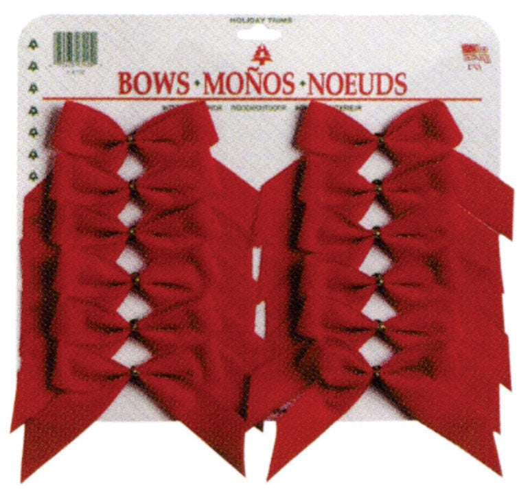 Holiday Trims 7925ACE Christmas Bow, Red