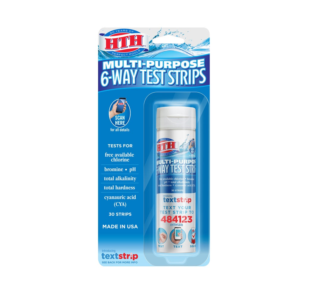 HTH 1274 6-Way Test Strips, 2.5 oz