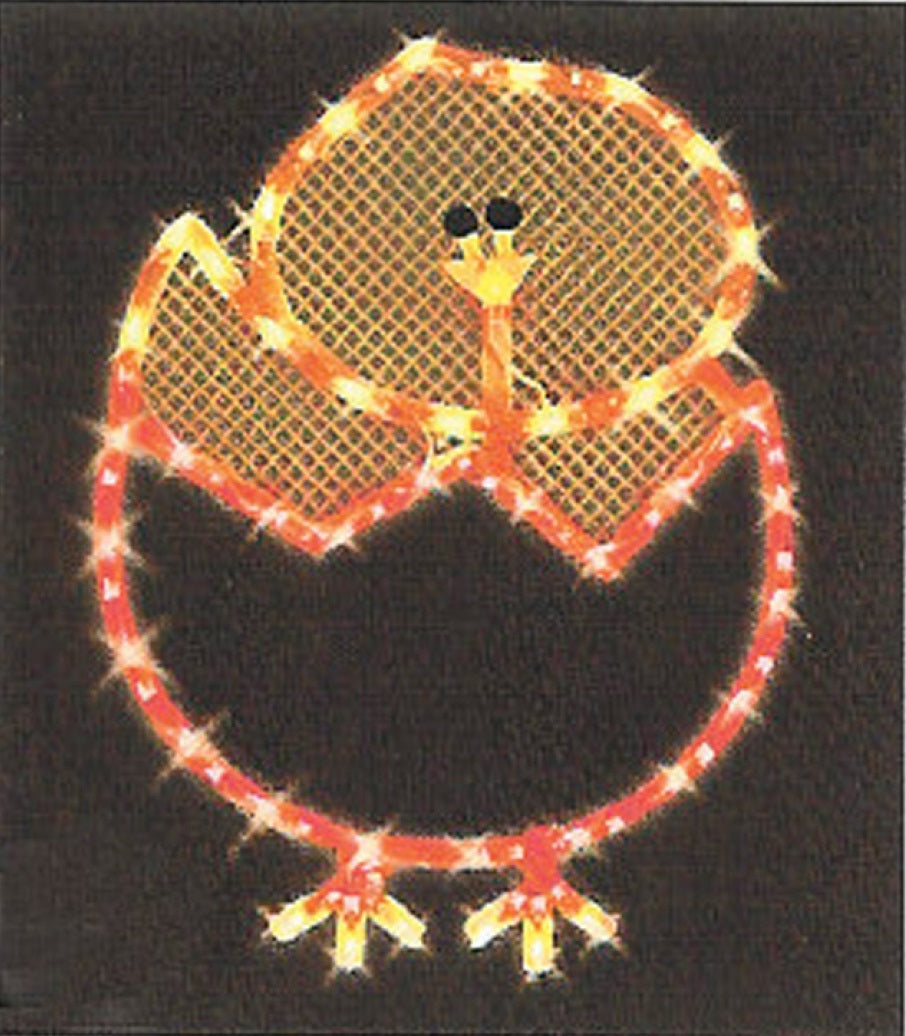 Impact Innovations 39546D Easter Egg Chick Silhouette, 43 Lights