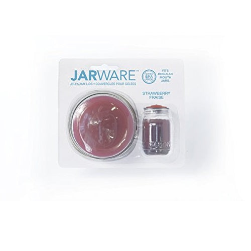 Jarware 82633 Starwberry Jelly/Jam Decorative Jar Lid, Regular Mouth
