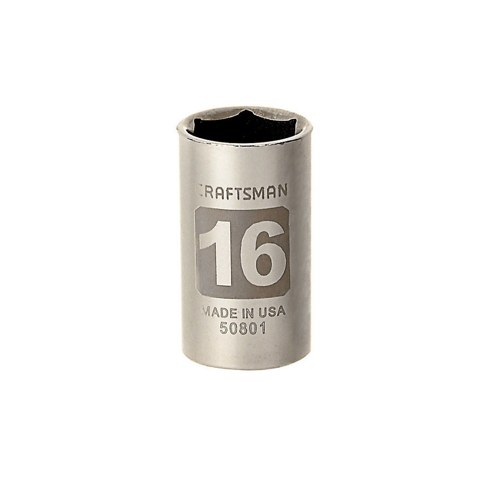 Craftsman CMMT50801 6 Point Standard Socket, 16 MM