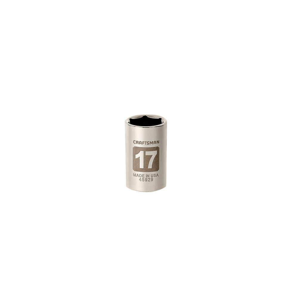 Craftsman CMMT45929 6 Point Standard Socket, 17 MM x 1/2 inch