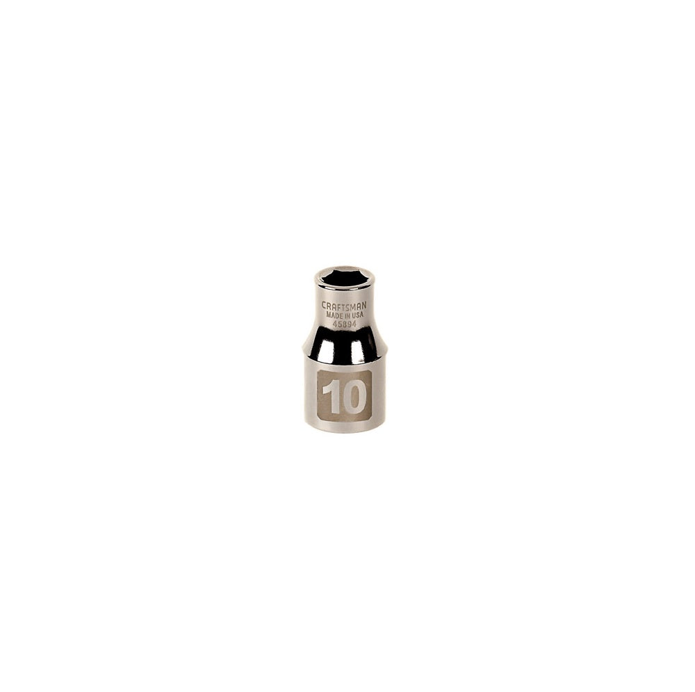 Craftsman CMMT45894 6 Point Standard Socket, 10 MM x 1/2 inch