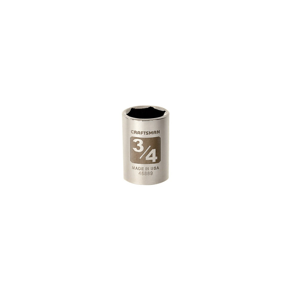 Craftsman CMMT45889 6 Point Standard Socket, 3/4 inch x 1/2 inch