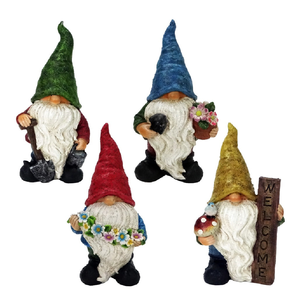 Alpine WQA1456ABB Gnome Garden Statue, Polyresin