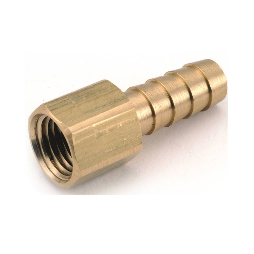 Anderson Metals 757002-0604 Adapter Hose Barb, 3/8 Inch, Brass