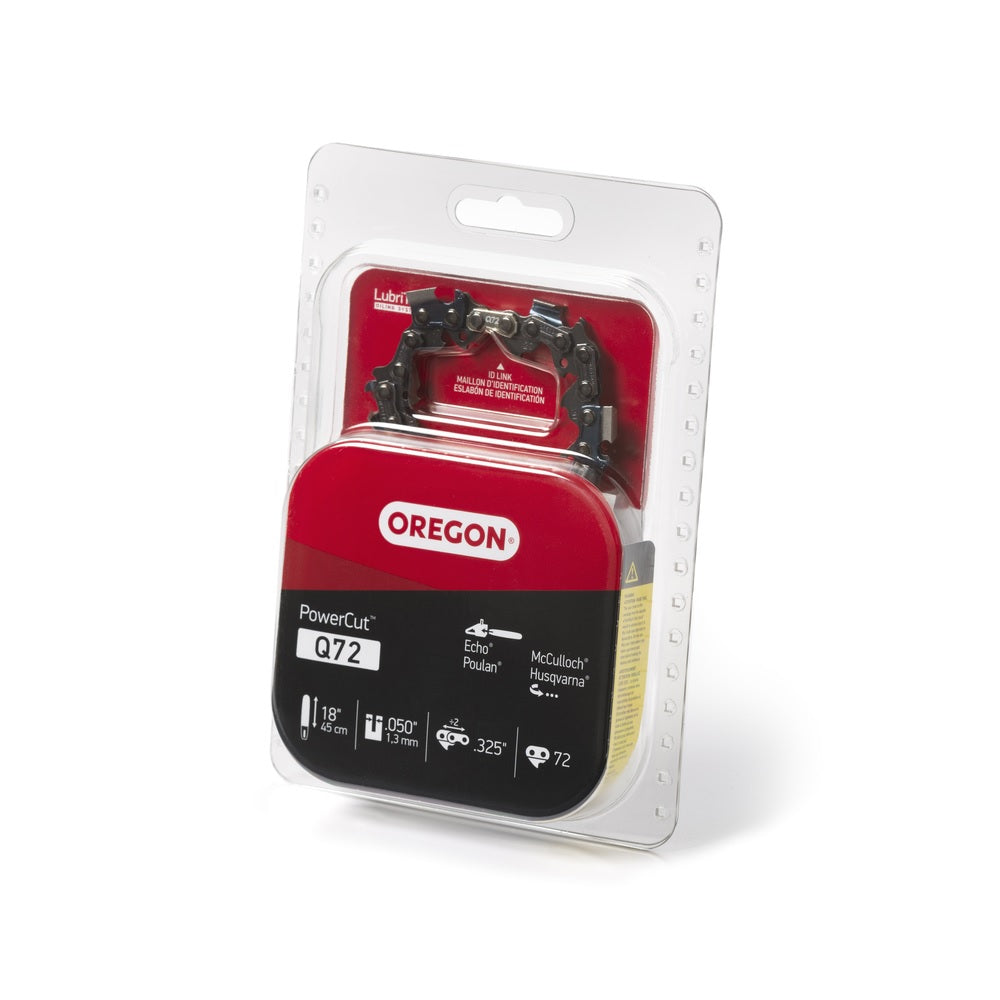 Oregon Q72 Power Cut Chainsaw Chain, 18 Inch, 72 links