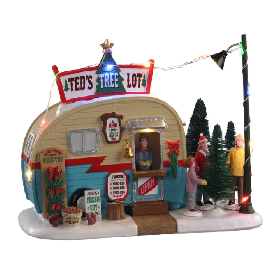 Lemax 04746 Ted's Tree Lot Figurine, Battery Operated