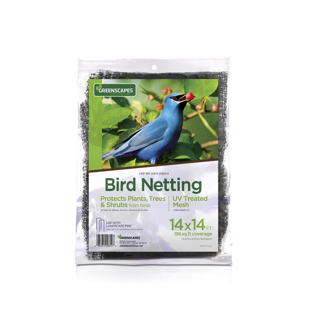 Greenscapes 46350 Bird Netting, 14 ft X 14 ft