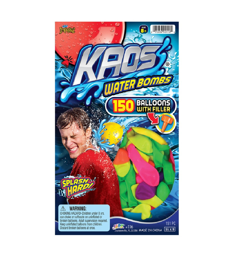 Kasos 116 Water Balloons With Filler, Rubber Latex