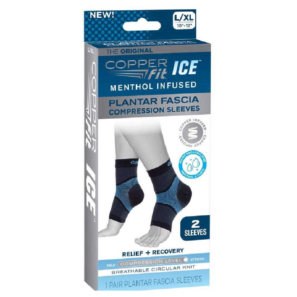 Copper Fit CFIPLLXL ICE As Seen On Tv Foot Compression Sleeve