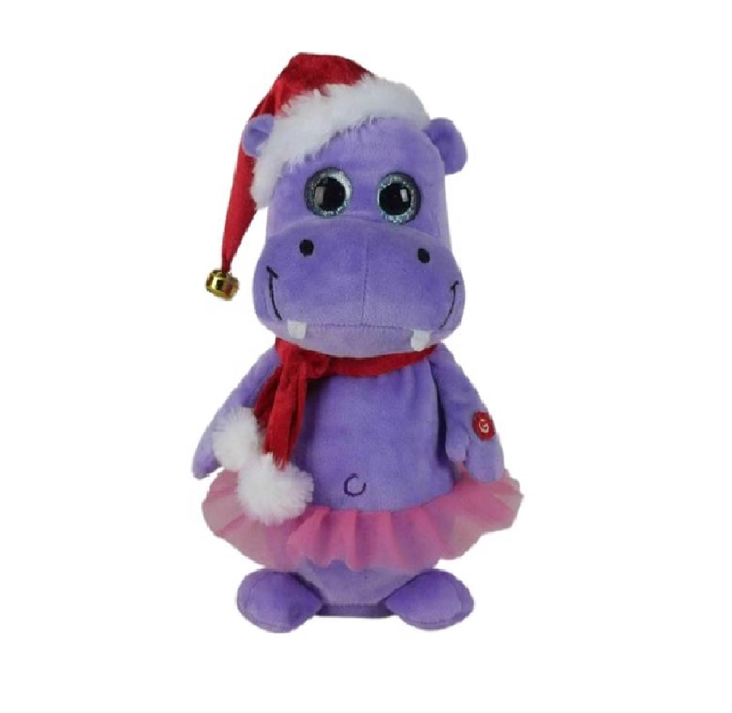 Gemmy 114183 Bouncing Hippo Indoor Christmas Decor