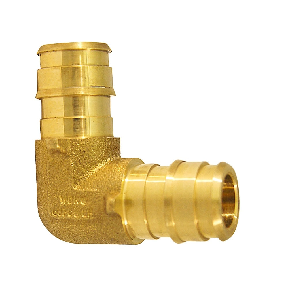 Apollo EPXE1212 90 Degree PEX Elbow, Brass, 1/2 Inch X 1/2 Inch