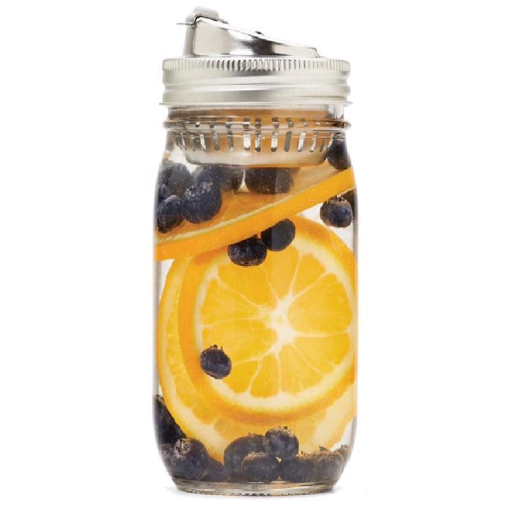 Jarware 82658 Regular Mouth Fruit Infusion Mason Jar Lid