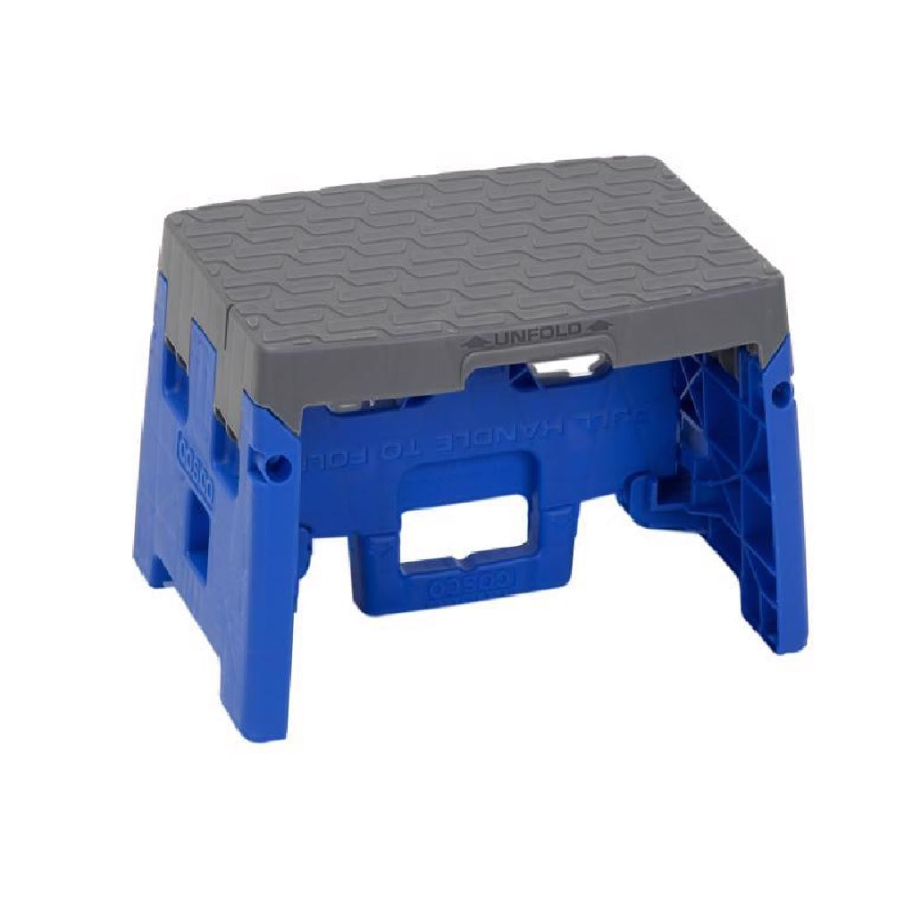 Cosco 11-903-BGR4 Folding Step Stool, Plastic