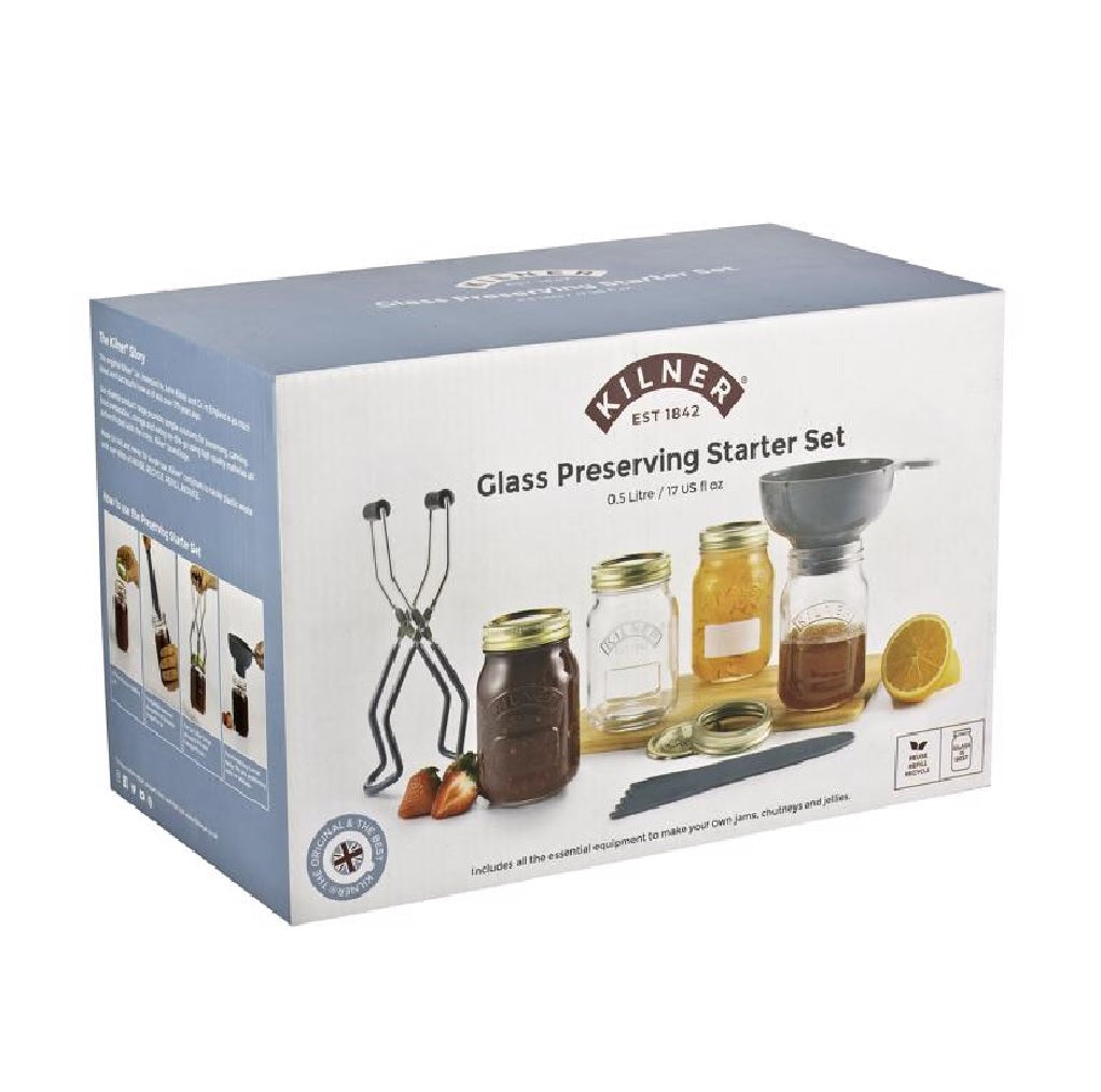 Kilner 0025.058 Regular Mouth Preserving Starter Set, Glass