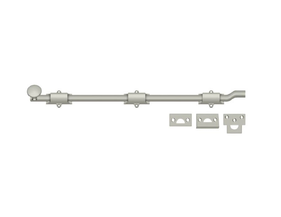 Deltana FPG1815 Surface Bolt with Off-Set, Satin Nickel, 18"