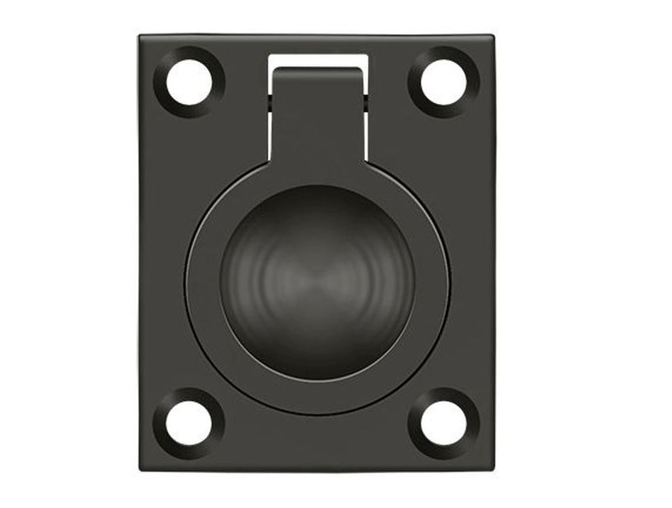 Deltana FRP175U10B Flush Ring Pull, Oil Rubbed Bronze