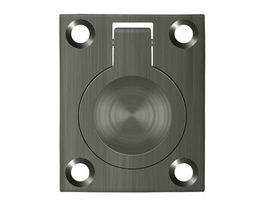 Deltana FRP175U15A Flush Ring Pull, Antique Nickel